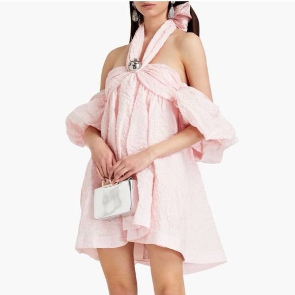 AREA Pink Puff Mini Dress - Picture 1 of 12